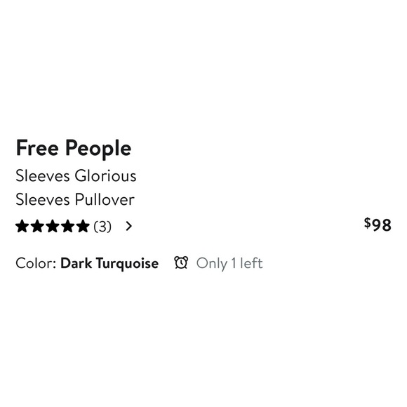 Free People Sleeves Glorious Sleeves Pullover Teal Velvet Sleeve Sweater NWT XS - Picture 14 of 14